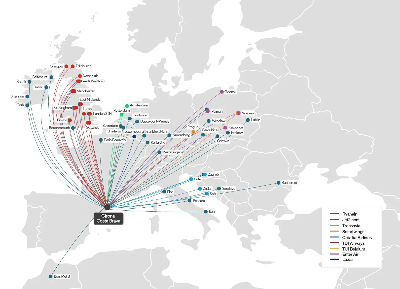 Mapa rutes estiu 2026