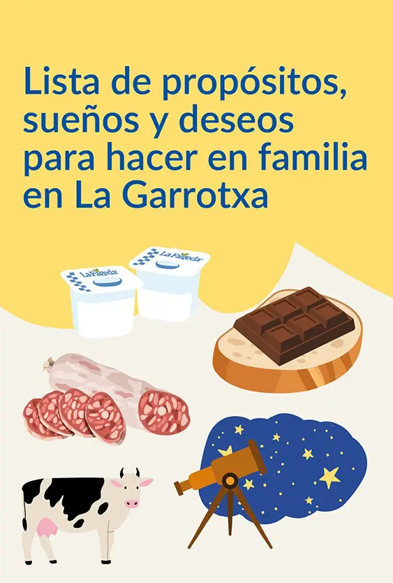 Lista de propósitos, sueños y deseos para hacer en familia en La Garrotxa.